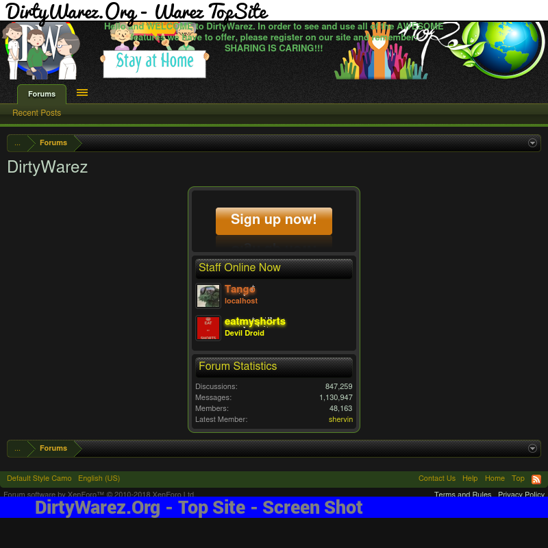 forum.dirtywarez.com Screenshot