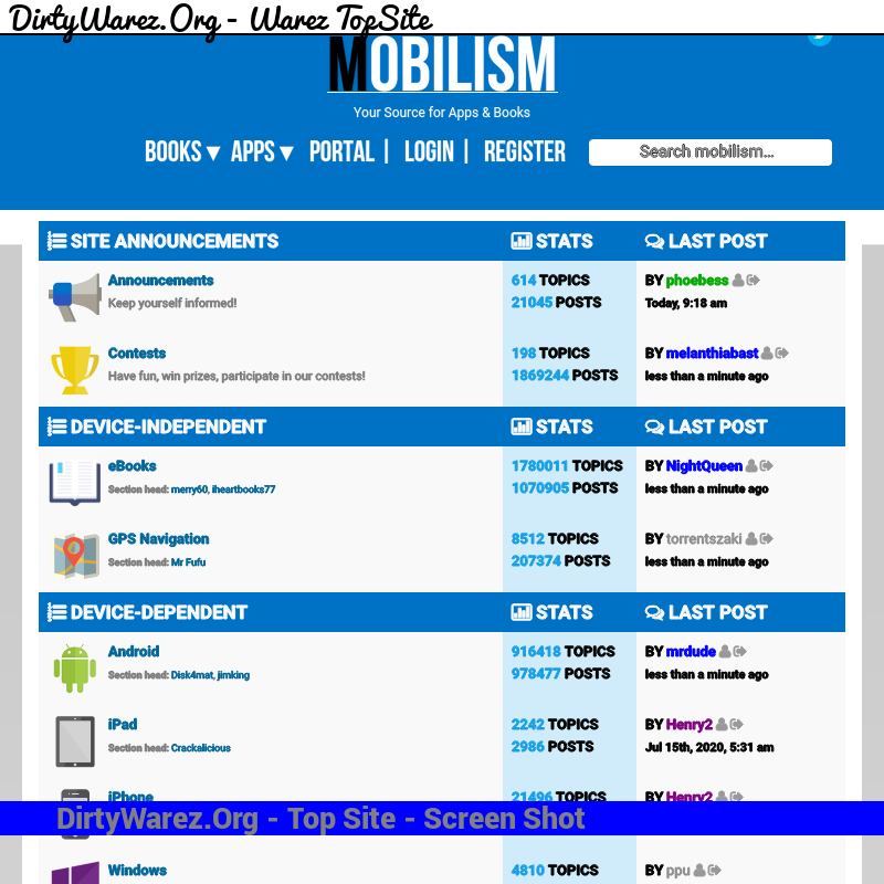 mobilism.org Screenshot