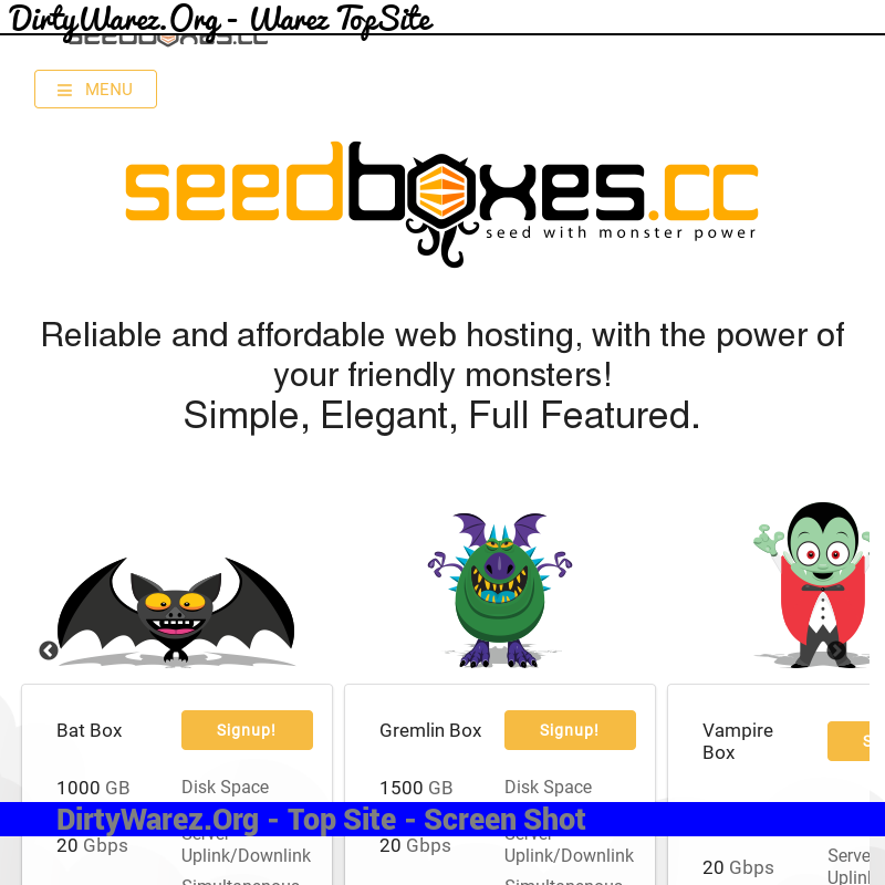 seedboxes.cc Screenshot