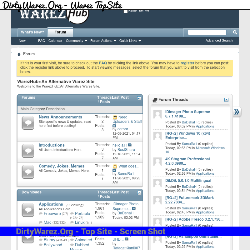 warezhub.org Screenshot